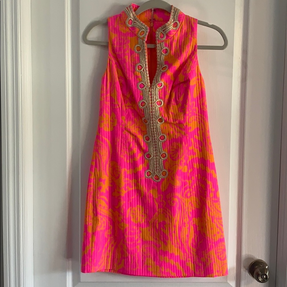 Lilly Pulitzer Alexa Shift sz 2 in Pop Pink Seasta